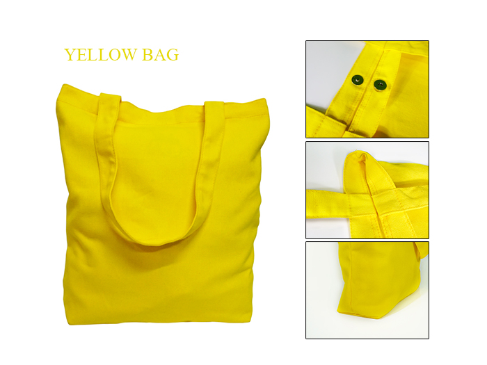 ถุงผ้าแคนวาสสีเหลือง